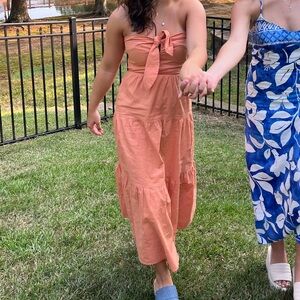 Orange maxi/midi dress